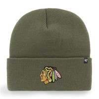 '47 Brand Nhl Chicago Blackhawks Haymaker '47 Cuff Knit Beanie WintermüTze Basic