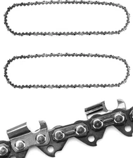 2-Pack 20” Chainsaw Chains, .058” Gauge .325” Pitch, 76DL, Anti-Kickback, Chrome