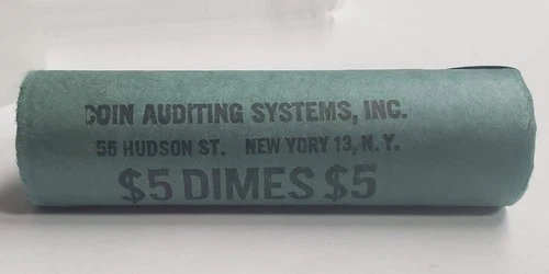 OBW Original Bank Wrapped 1965 Roosevelt Dime Roll BU