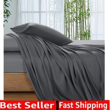 100 Viscose Derived from Bamboo Sheets Queen Size, Ultra Breathable  Coolin...