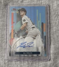 SAL FRELICK 2025 TOPPS FINEST SKY BLUE AUTO #FA-SF /150 BREWERS BASEBALL 💎