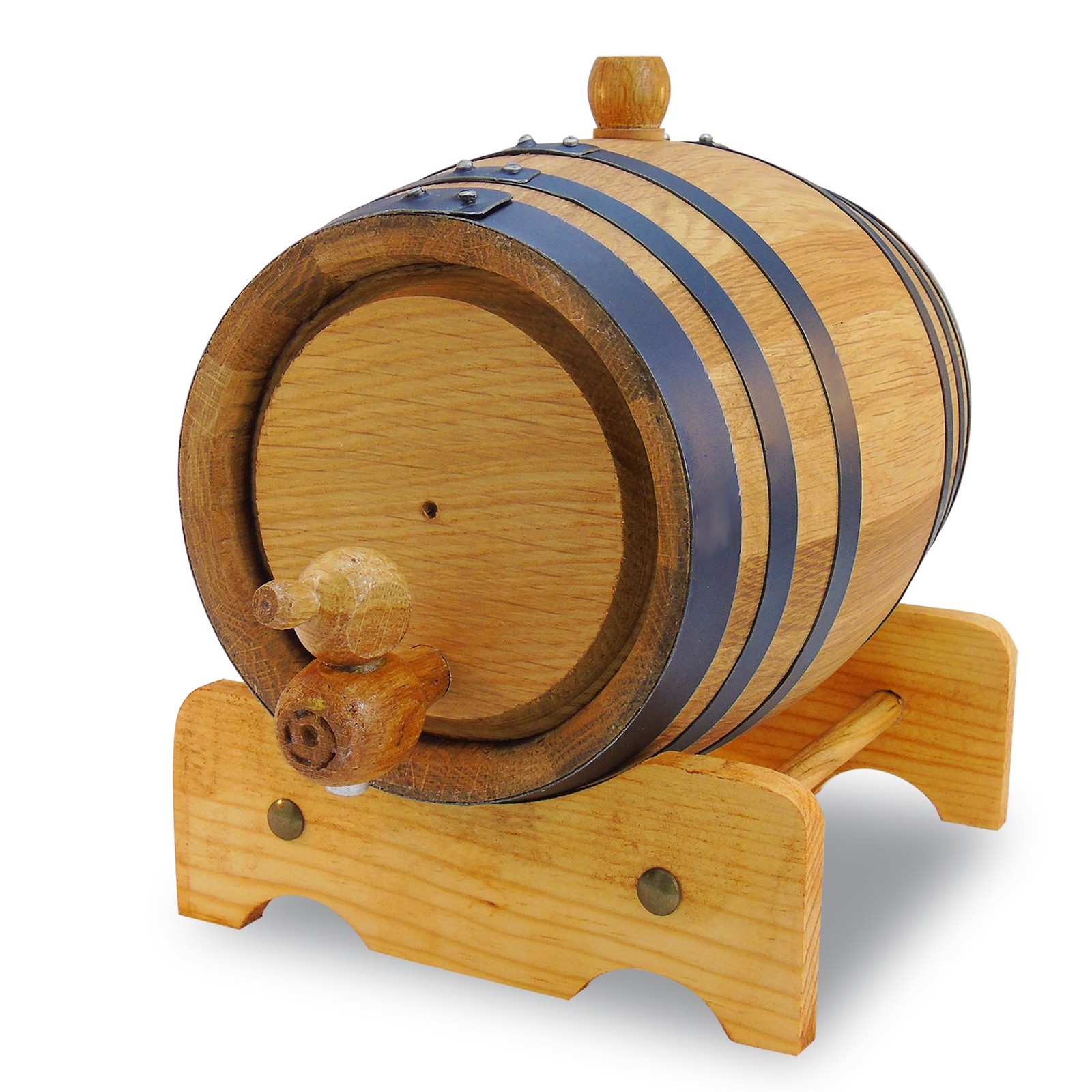 Red Head Barrels 2L Charred Oak Aging Barrel for 2 Liter, Brown, black