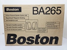 BOSTON ACOUSTICS BA265 2 PIECE POWERED SPEAKER SYSTEM - New Sealed Box