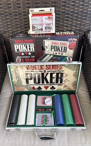 WSOP Professional 300 11.5 gram Poker Chip Set Aluminum Case Collectible Tin
