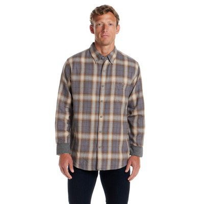 Frontier Threads Mens Long Sleeve Button Down Plaid Flannel M Medium Ashley Blue