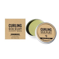 2 Pack Curling Hair Styling Clay Curling Sea Clay Matte Finish Fluffy Hold Clay