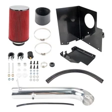Cold Air Intake Kit w/ Heat Shield For Jeep Wrangler JK Pipe Power Flow Hose