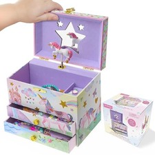 Enchanting Unicorn Musical Jewelry Box for Girls - Sparkling Party Unicorn