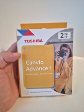 NEW Toshiba Portable Canvio Advance + 2TB USB-C to USB-A DTCA20