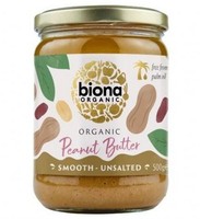 Biona Bio Erdnussbutter Glatt Ungesalzen - 500G