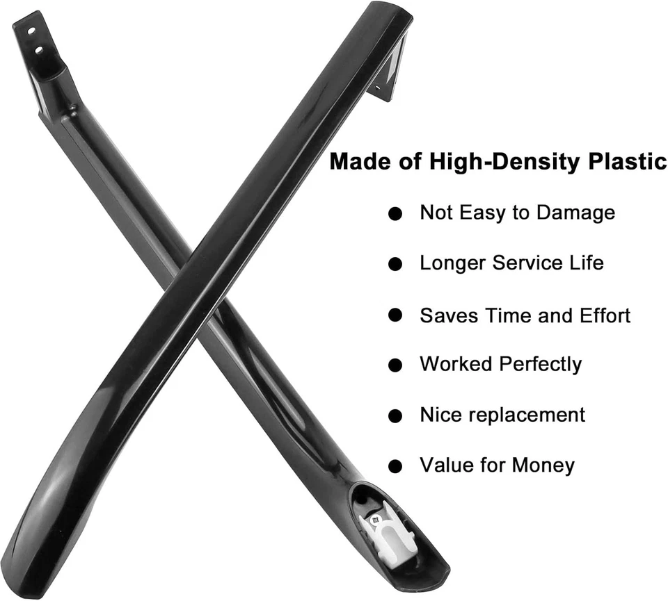 Juego de manijas de puerta negras ERP 5304506471 para refrigerador congelador Frigidaire Foto 3 de 4