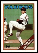 1988 Topps Lance McCullers San Diego Padres #197