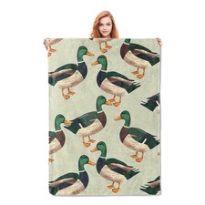 Cute Wild Duck Blanket Gifts for Adults Girls Boys Soft Warm Lightweight Cozy...