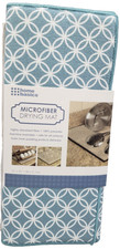 Printed Microfiber Dish Drying Kitchen Mat 15"x20" BLUISH WHITE DESIGN, HB