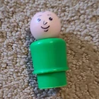 Fisher-Price Little People Green Boy Figure Vintage Toy 1963-1996