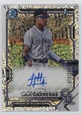 2021 Bowman Chrome Prospect Speckle Refractor 73/299 Julio Carreras Auto 2a9