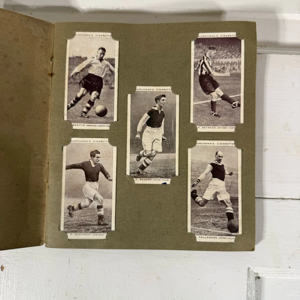 1938 Churchman’s Footballers Cigarette Card Album - 45 Cards - Image 2 of 4