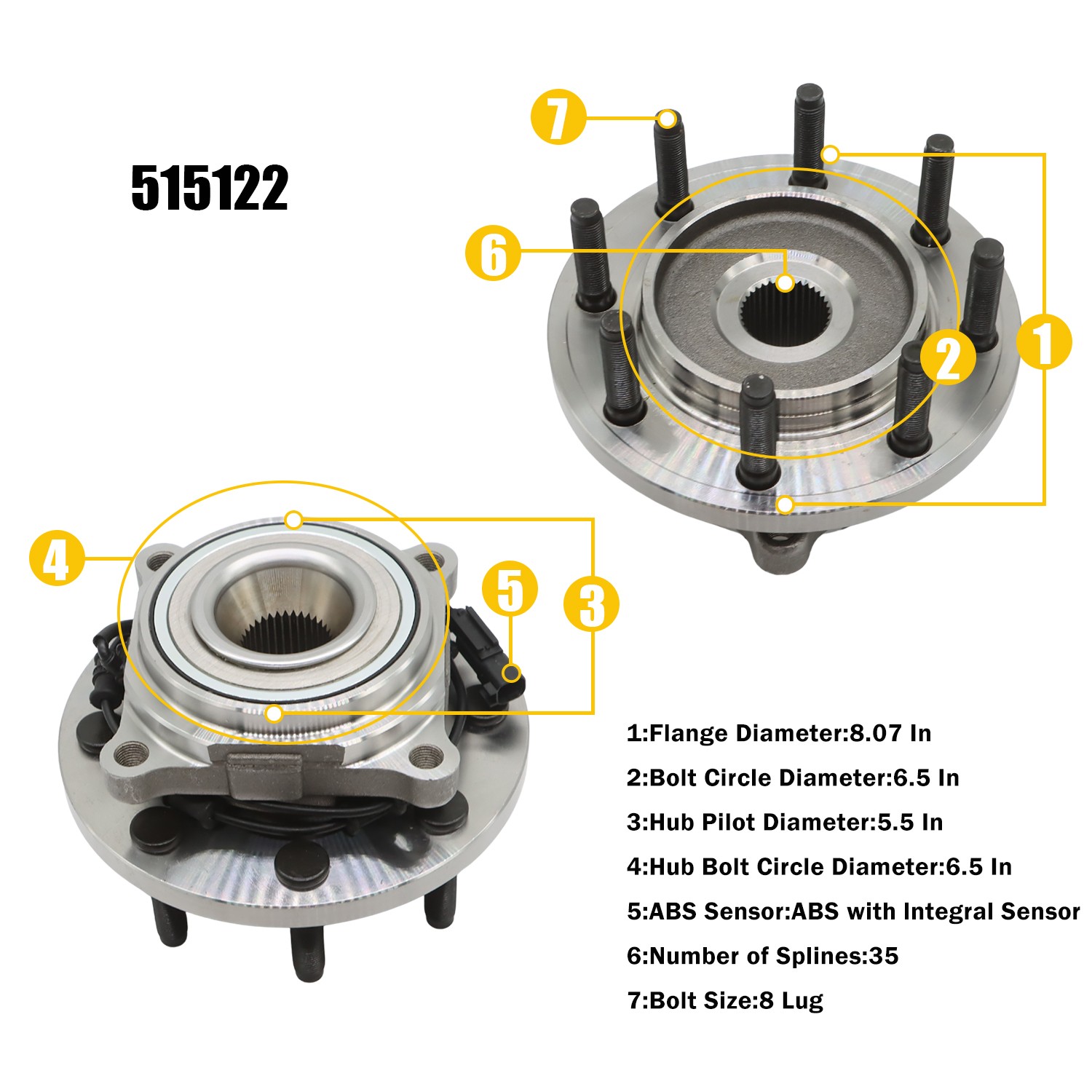 FITS For DODGE RAM 2500 3500 PICKUP 4WD Wheel Hub Assembly Front Pair US