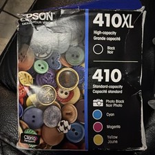 Epson 410XL Black  410 Photo Black/Cyan/Magenta/Yellow InkCartridgesEXP 05/2028