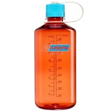 Nalgene 32oz Narrow Mouth (Flame) Blue Atoll Cap Sustain BPA Free Water Bottle