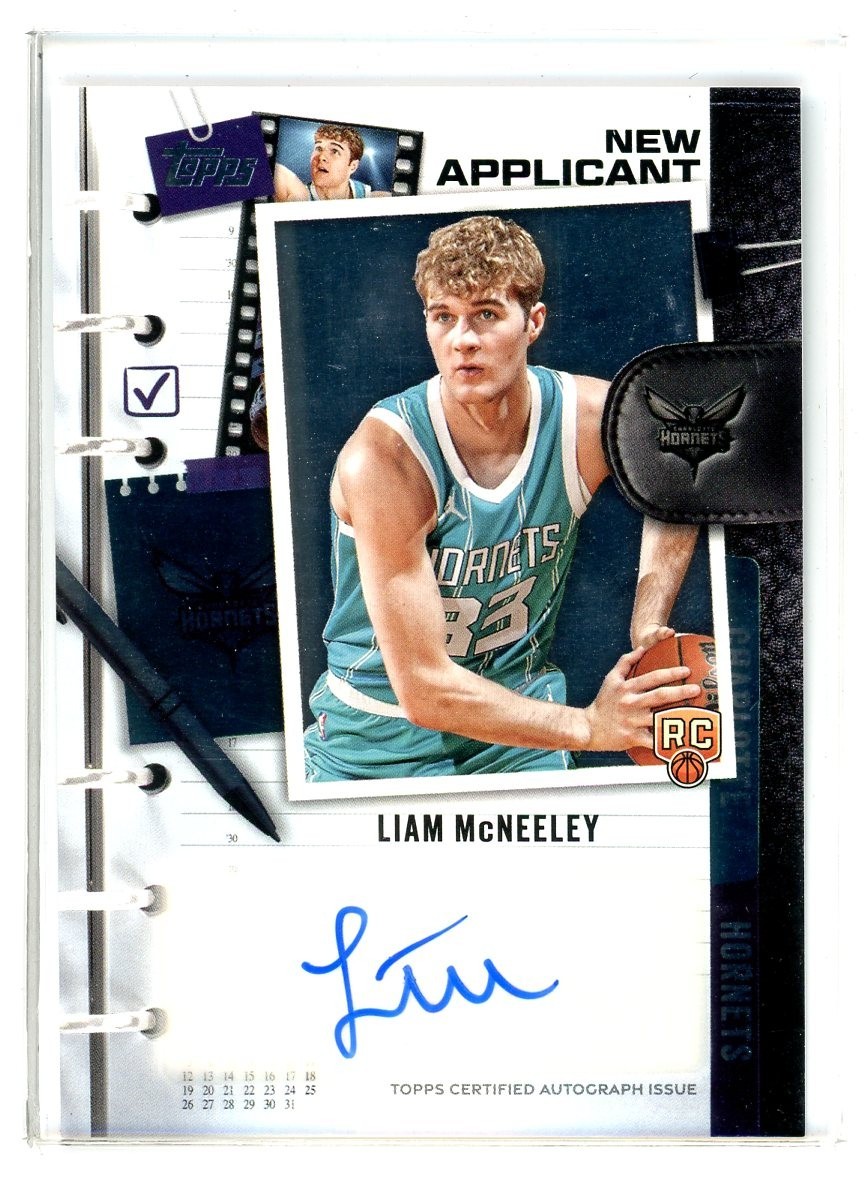 2025-26 Topps Liam McNeeley New Applicant Auto (ER)