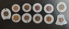 Encased Good Luck Lincoln Cent,  Indian Cent,  Never Go Broke Coin Lucky (11pc)
