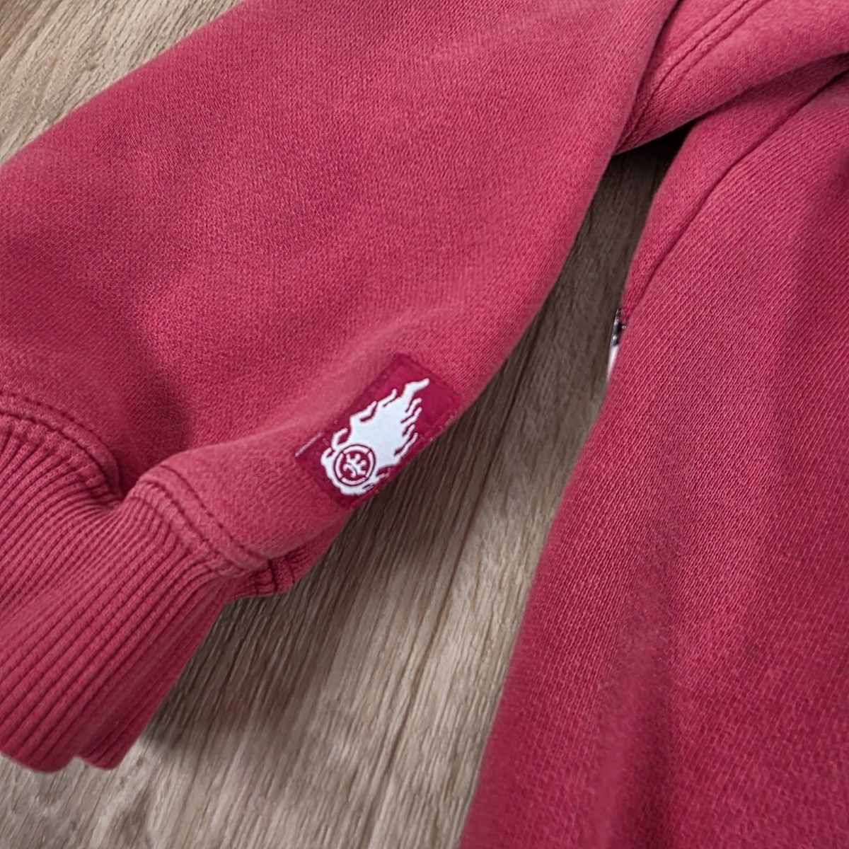 Vtg 90's JNCO Jeans Sweatshirt Bulldog Logo Size S YOUTH Red