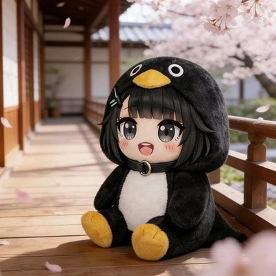 New Gugu-Gaga Plush Doll 25cm Penguin Gugugaga Plush Hot Meme Peripheral Toy