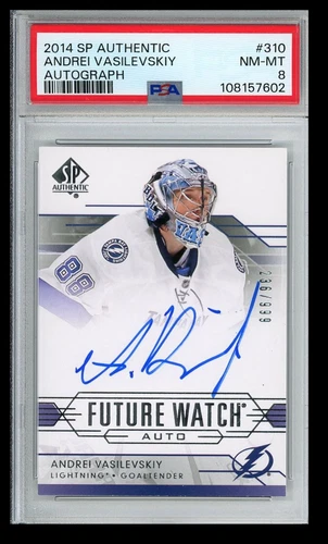 2014-15 Upper Deck SP Authentic Future Watch PSA 8 Andrei Vasilevskiy Rookie