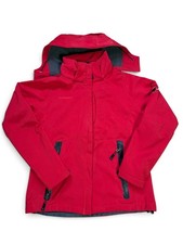 Mammut Softshell Jacket Mens Medium Red Full Zip Hiking Coat