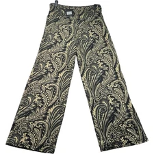 White Mark Pull On Pants Womens Plus Size 1XL Black Tan Pockets Stretch New