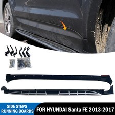 FOR HYUNDAI SANTA FE OE STYLE SIDE STEPS RUNNING BOARDS PAIR 2013-2017 UK
