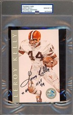 Leroy Kelly Gem Mint 10 PSA DNA Signed 1998 HOF Signature Series Auto HOF 94