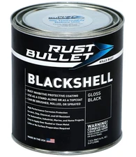 Rust Bullet Blackshell - Gloss Black - 1 Pint - Corrosion Preventive C