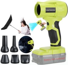 Cordless Leaf Blower for Ryobi 18V Battery Handheld Electric Blower w/5 Nozzles