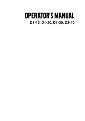 VOLVO PENTA D1-13 D1-20-D1-30 D2-40 BEDIENUNGSANLEITUNG NACHGEDRUCKT KAMM GEBUNDEN 2007