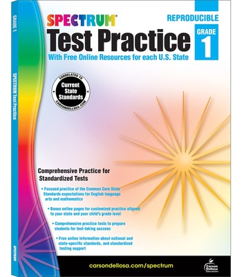 Spectrum Grade 1 Test Practice Workbooks, Ages 6 to 7, 1st Grade Test Practi...