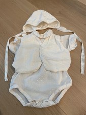 Vintage Baby Boy Baptism Christening Outfit with Vest  Cap