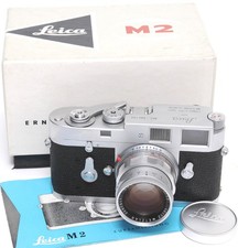 Leica M2 almost MINT boxed with 2/50mm Summicron FIlm camera from 1965 Y.