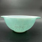 Vintage Pyrex 442 Amish Butterprint Turquoise Cinderella Mixing Bowl MCM 1.5 QT