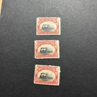 Mint Vintage US Stamp, #295, Low Train 2 cent, 3 total, mint not hinged