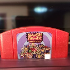 Smash Remix v2.0.1 - Nintendo 64 - Red Cart, Tested & Working 