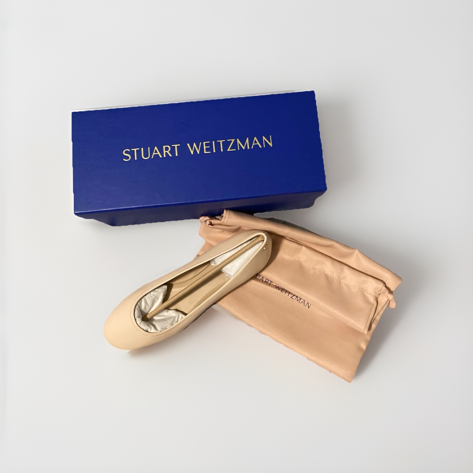 Stuart Weitzman Women's Pink Ballet Flats Shoes