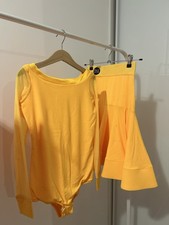 DSI JUVENILES DRESS 3 in 1  BALLROOM and LATIN Size 9-10 Years Yellow