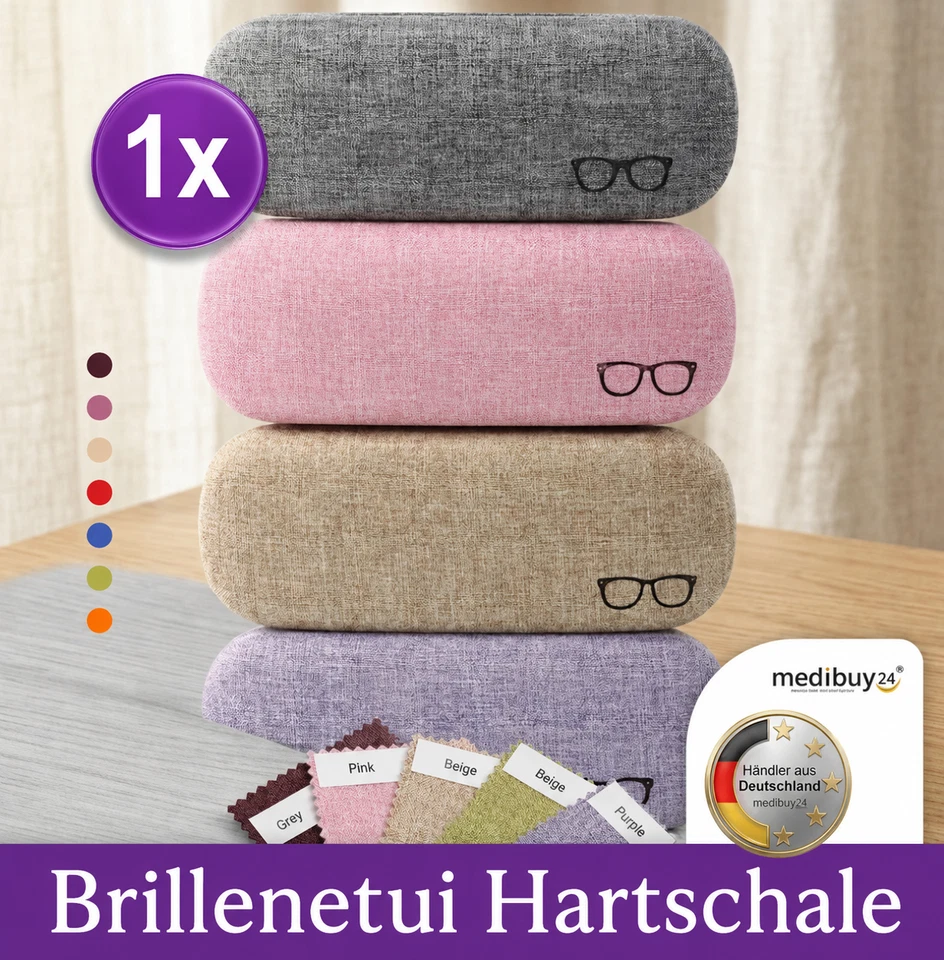 Brillenetui Hartschale Etui Hartcase Brillenbox Brille Schutz Case Tasche Reise - Bild 1 von 4