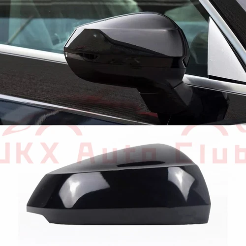 Glossy Black Right Rearview Mirror Cover Replacement o For Audi Q3 2020-2024