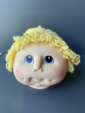 Cabbage Patch Doll Head Blonde Ponytail-head only 1984
