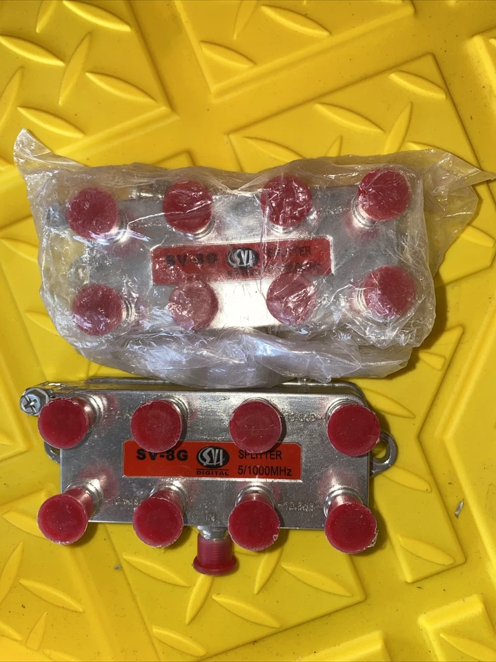 2 New Svi SV8G 8 Way Splitter Coaxial Cable Antenna CATV HDTV - Image 2 of 2