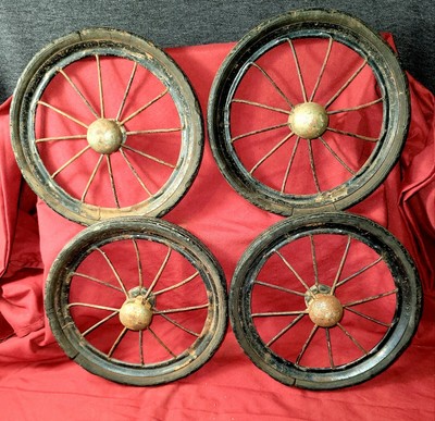 Antique baby carriage wheels Clearance