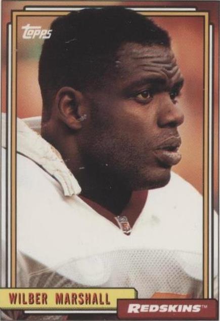 1992 Topps Wilber Marshall #492 - 1 of 2